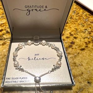 Gratitude & Grace Just believe adjustable bracelet